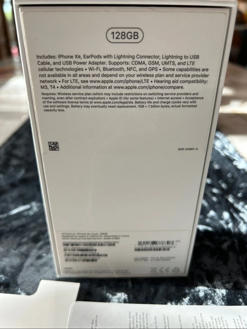 Apple iPhone Xr White Packaging Inserts - Empty Box ONLY- Apple iPhone EMPTY BOX